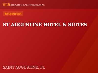 ST AUGUSTINE HOTEL & SUITES — Restaurant in SAINT AUGUSTINE, FL