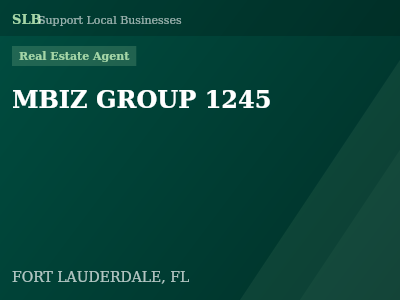 MBIZ GROUP 1245 — Real Estate Agent in FORT LAUDERDALE, FL