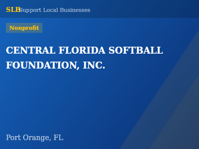 CENTRAL FLORIDA SOFTBALL FOUNDATION, INC. — Nonprofit in Port Orange, FL