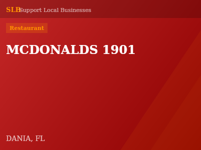 MCDONALDS 1901 — Restaurant in DANIA, FL