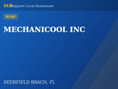 MECHANICOOL INC — HVAC in DEERFIELD BRACH, FL
