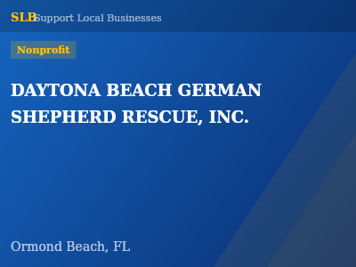 DAYTONA BEACH GERMAN SHEPHERD RESCUE, INC. — Nonprofit in Ormond Beach, FL