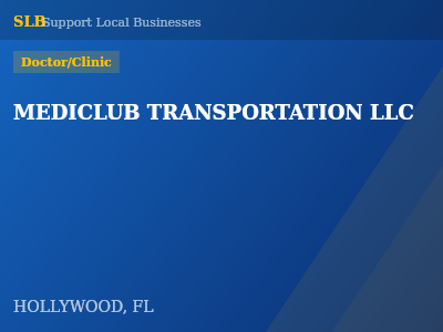 MEDICLUB TRANSPORTATION LLC — Doctor/Clinic in HOLLYWOOD, FL