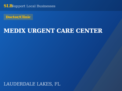 MEDIX URGENT CARE CENTER — Doctor/Clinic in LAUDERDALE LAKES, FL