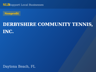 DERBYSHIRE COMMUNITY TENNIS, INC. — Nonprofit in Daytona Beach, FL