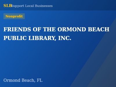 FRIENDS OF THE ORMOND BEACH PUBLIC LIBRARY, INC. — Nonprofit in Ormond Beach, FL