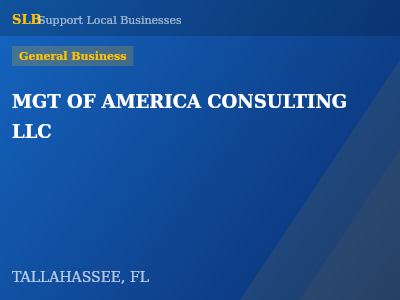 MGT OF AMERICA CONSULTING LLC — General Business in TALLAHASSEE, FL