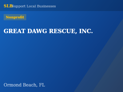 GREAT DAWG RESCUE, INC. — Nonprofit in Ormond Beach, FL