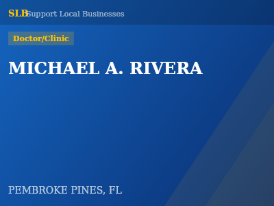 MICHAEL A. RIVERA — Doctor/Clinic in PEMBROKE PINES, FL