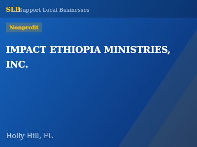 IMPACT ETHIOPIA MINISTRIES, INC. — Nonprofit in Holly Hill, FL