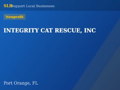 INTEGRITY CAT RESCUE, INC — Nonprofit in Port Orange, FL