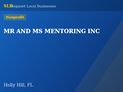 MR AND MS MENTORING INC — Nonprofit in Holly Hill, FL