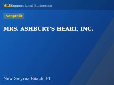 MRS. ASHBURY'S HEART, INC. — Nonprofit in New Smyrna Beach, FL