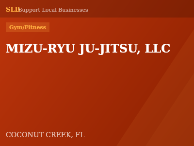 MIZU-RYU JU-JITSU, LLC — Gym/Fitness in COCONUT CREEK, FL