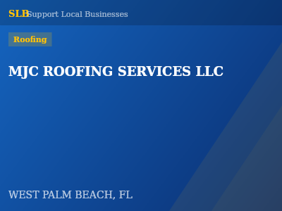 MJC ROOFING SERVICES LLC — Roofing in WEST PALM BEACH, FL