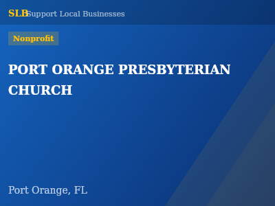 PORT ORANGE PRESBYTERIAN CHURCH — Nonprofit in Port Orange, FL