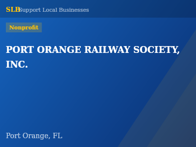 PORT ORANGE RAILWAY SOCIETY, INC. — Nonprofit in Port Orange, FL