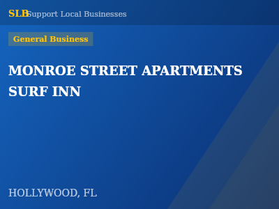 MONROE STREET APARTMENTS SURF INN — General Business in HOLLYWOOD, FL