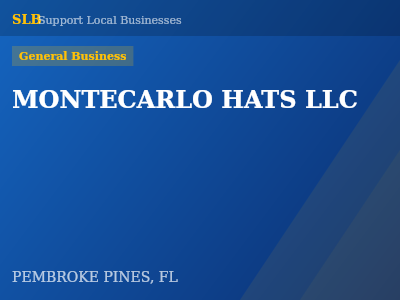 MONTECARLO HATS LLC — General Business in PEMBROKE PINES, FL