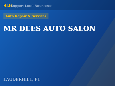 MR DEES AUTO SALON — Auto Repair & Services in LAUDERHILL, FL