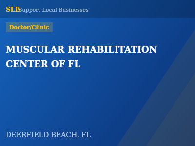 MUSCULAR REHABILITATION CENTER OF FL — Doctor/Clinic in DEERFIELD BEACH, FL
