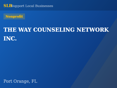THE WAY COUNSELING NETWORK INC. — Nonprofit in Port Orange, FL