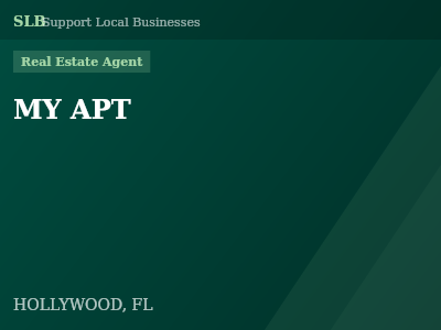 MY APT — Real Estate Agent in HOLLYWOOD, FL