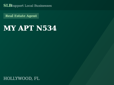 MY APT N534 — Real Estate Agent in HOLLYWOOD, FL