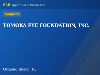 TOMOKA EYE FOUNDATION, INC. — Nonprofit in Ormond Beach, FL