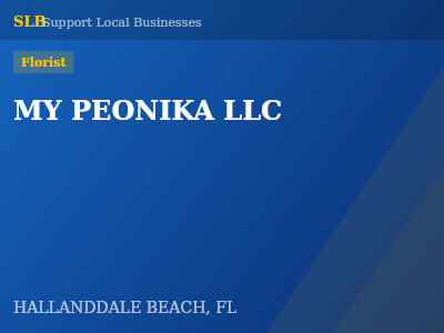 MY PEONIKA LLC — Florist in HALLANDDALE BEACH, FL