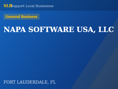 NAPA SOFTWARE USA, LLC — General Business in FORT LAUDERDALE, FL