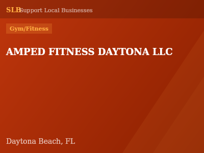 AMPED FITNESS DAYTONA LLC — Gym/Fitness in Daytona Beach, FL