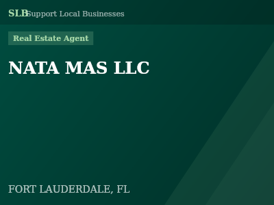 NATA MAS LLC — Real Estate Agent in FORT LAUDERDALE, FL