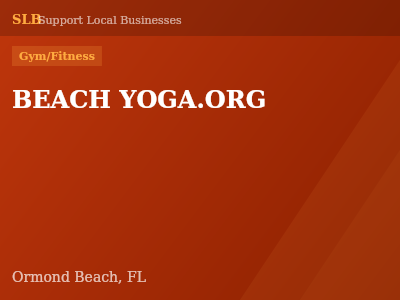 BEACH YOGA.ORG — Gym/Fitness in Ormond Beach, FL