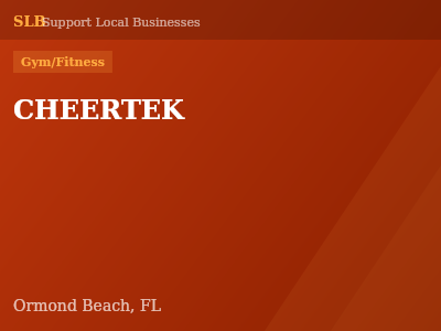 CHEERTEK — Gym/Fitness in Ormond Beach, FL