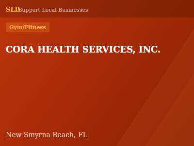 CORA HEALTH SERVICES, INC. — Gym/Fitness in New Smyrna Beach, FL