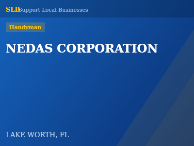 NEDAS CORPORATION — Handyman in LAKE WORTH, FL