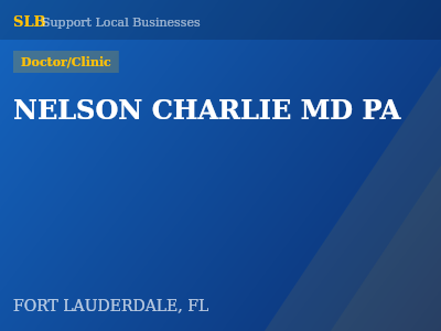 NELSON CHARLIE MD PA — Doctor/Clinic in FORT LAUDERDALE, FL