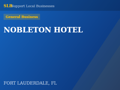 NOBLETON HOTEL — General Business in FORT LAUDERDALE, FL