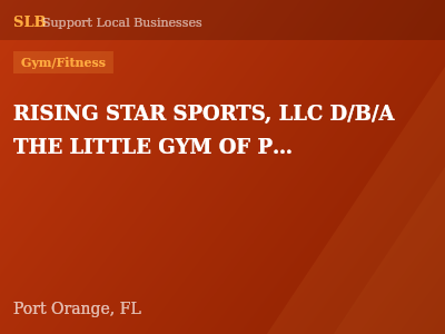 RISING STAR SPORTS, LLC D/B/A THE LITTLE GYM OF PORT ORANGE — Gym/Fitness in Port Orange, FL