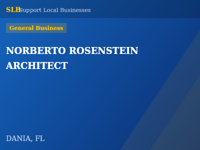 NORBERTO ROSENSTEIN ARCHITECT — General Business in DANIA, FL