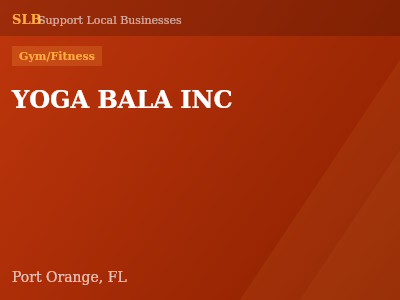 YOGA BALA INC — Gym/Fitness in Port Orange, FL