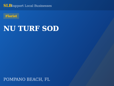 NU TURF SOD — Florist in POMPANO BEACH, FL