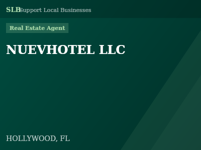 NUEVHOTEL LLC — Real Estate Agent in HOLLYWOOD, FL
