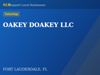 OAKEY DOAKEY LLC — Tutoring in FORT LAUDERDALE, FL