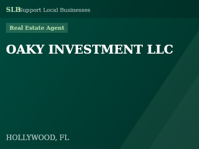 OAKY INVESTMENT LLC — Real Estate Agent in HOLLYWOOD, FL