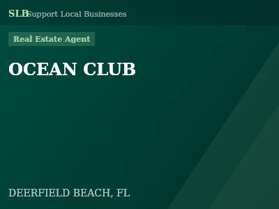 OCEAN CLUB — Real Estate Agent in DEERFIELD BEACH, FL