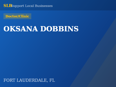 OKSANA DOBBINS — Doctor/Clinic in FORT LAUDERDALE, FL