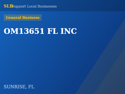 OM13651 FL INC — General Business in SUNRISE, FL