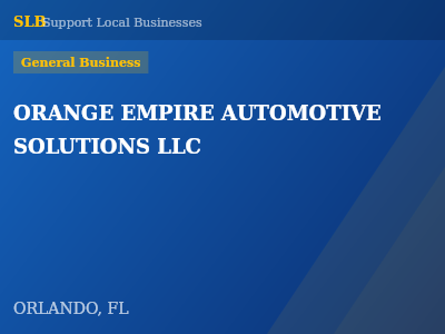 ORANGE EMPIRE AUTOMOTIVE SOLUTIONS LLC — General Business in ORLANDO, FL